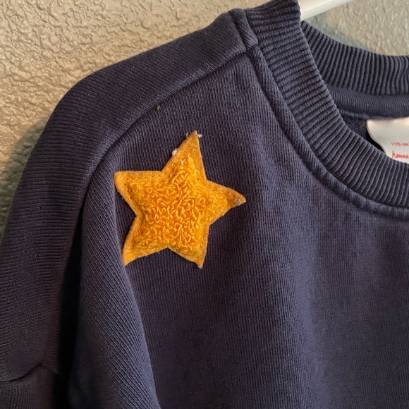 Hanna Andersson Navy Sweatshirt with Colorful Stars - Picture 3 of 4